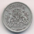 Швеция 1 крона 1907 год