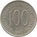 Югославия 100 динаров 1987 год