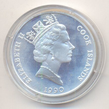 Острова Кука 50 долларов 1990 год - Бизон
