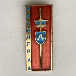 Значок. Спорт. Фехтование. Ленинград (красная)