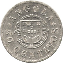 Ангола 50 сентаво 1922 год