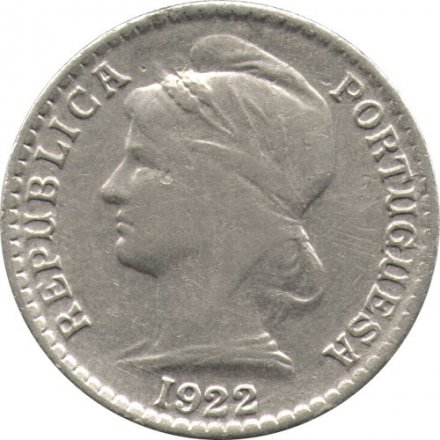 Ангола 50 сентаво 1922 год