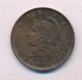 Аргентина 2 сентаво 1891 год