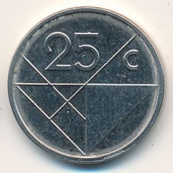 Монета Аруба 25 центов 2012 год