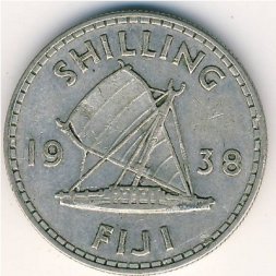 Фиджи 1 шиллинг 1938 год