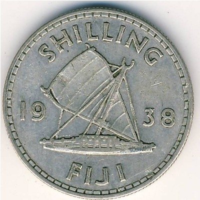 Фиджи 1 шиллинг 1938 год