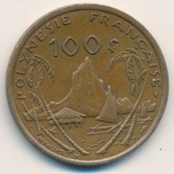 Французская Полинезия 100 франков 2002 год