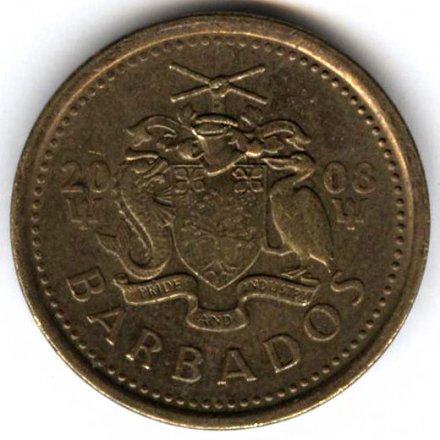 Барбадос 5 центов 2008 год