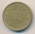 Дания 1/2 кроны 1924 год