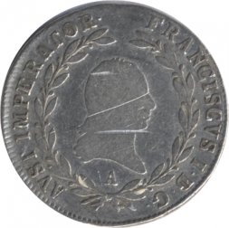 Австрия 20 крейцеров 1808 год (A)