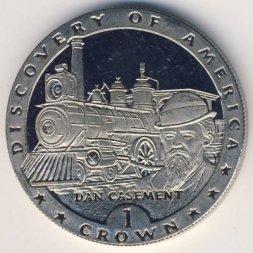 Остров Мэн 1 крона 1992 год