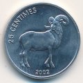 Конго 25 сентим 2002 год - Животные. Гривистый баран