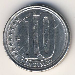 Венесуэла 10 сентимо 2009 год