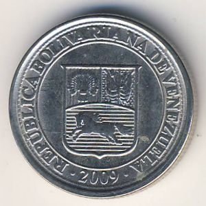 Венесуэла 10 сентимо 2009 год