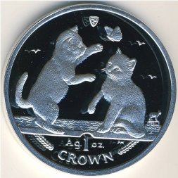 Остров Мэн 1 крона 2004 год