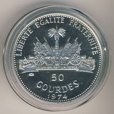 Гаити 50 гурдов 1974 год