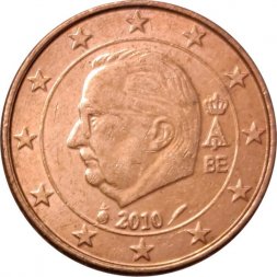 Бельгия 1 евроцент 2010 год - Король Альберт II