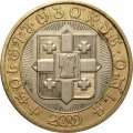 Грузия 10 лари 2000 год - 2000 лет Христианству