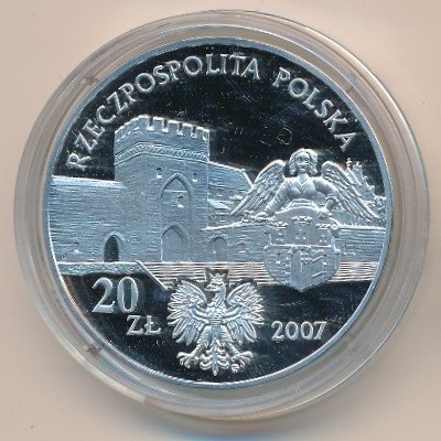 Польша 20 злотых 2007 год - Средневековый город Торунь
