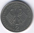 ФРГ 2 марки 1980 год - Курт Шумахер (F)