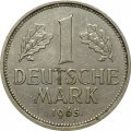 ФРГ 1 марка 1965 год (J)