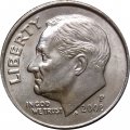 США 1 дайм (10 центов) 2008 год - Франклин Рузвельт (P)
