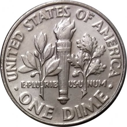 США 1 дайм (10 центов) 2008 год - Франклин Рузвельт (P)