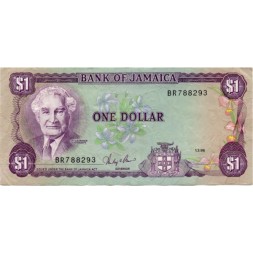Ямайка 1 доллар 1985-1990 год