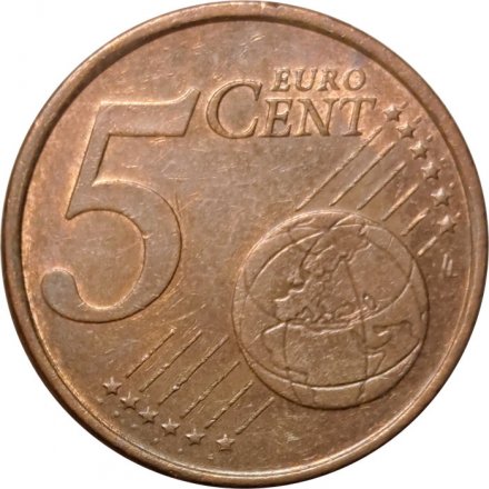 Германия 5 евроцентов 2005 год (G)