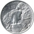 Ватикан 10 лир 1966 год
