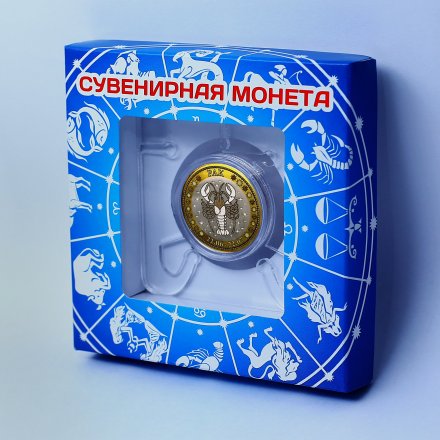 Рак - Гравированная монета 10 рублей (в сувенирной упаковке)