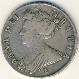 Великобритания 1/2 кроны 1708 год