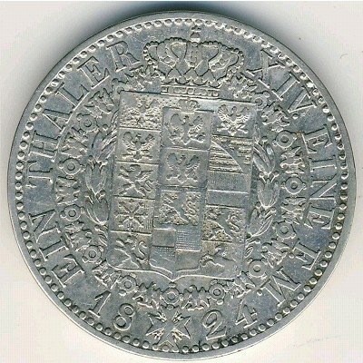 Пруссия 1 талер 1824 год