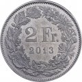 Швейцария 2 франка 2013 год