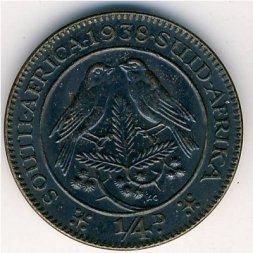 ЮАР 1/4 пенни 1938 год