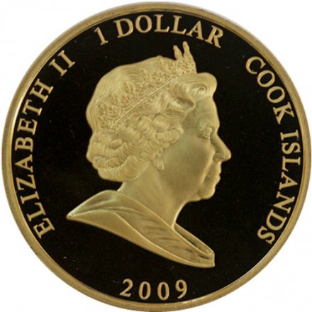 Острова Кука 1 доллар 2009 год - История королевской семьи - Генрих VIII
