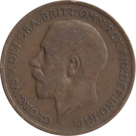 Великобритания 1 пенни 1921 год - Король Георг V