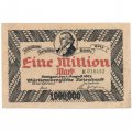 Германия (Вюртемберг. Notenbank Штутгарт) 1000000 (1 миллион) марок 1923 год - VF