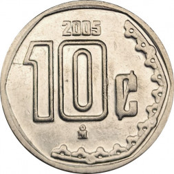 Мексика 10 сентаво 2005 год