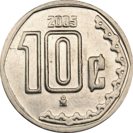 Мексика 10 сентаво 2005 год