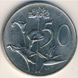 ЮАР 50 центов 1988 год - Зантедеския (Калла)