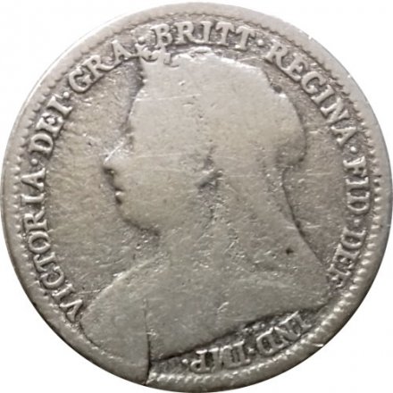 Великобритания 3 пенса 1895 год