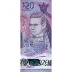 Барбадос 20 долларов 2022 год - Самуил Джекман Прескотт UNC 