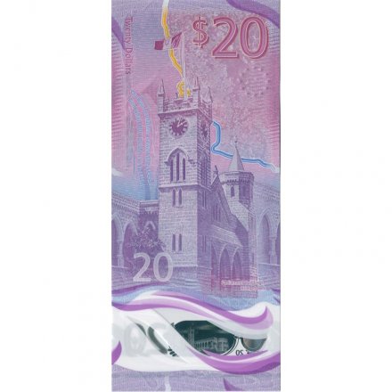 Барбадос 20 долларов 2022 год - Самуил Джекман Прескотт UNC 