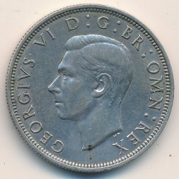 Великобритания 1/2 кроны 1940 год