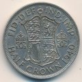 Великобритания 1/2 кроны 1940 год