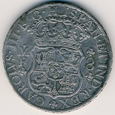 Мексика 8 реалов 1769 год