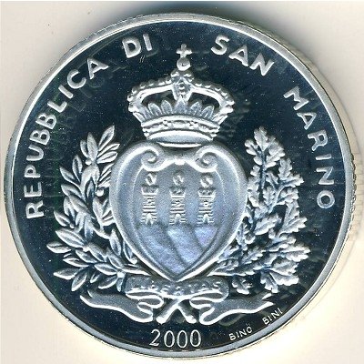Сан-Марино 10000 лир 2000 год - 1700 лет республике