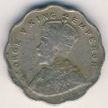 Британская Индия 1 анна 1935 год - Король Георг V (Калькутта, без отметки МД)