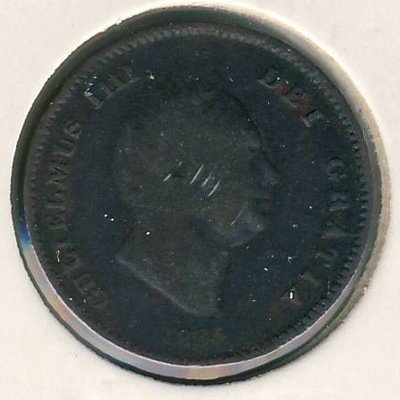 Великобритания 1/3 фартинга 1835 год